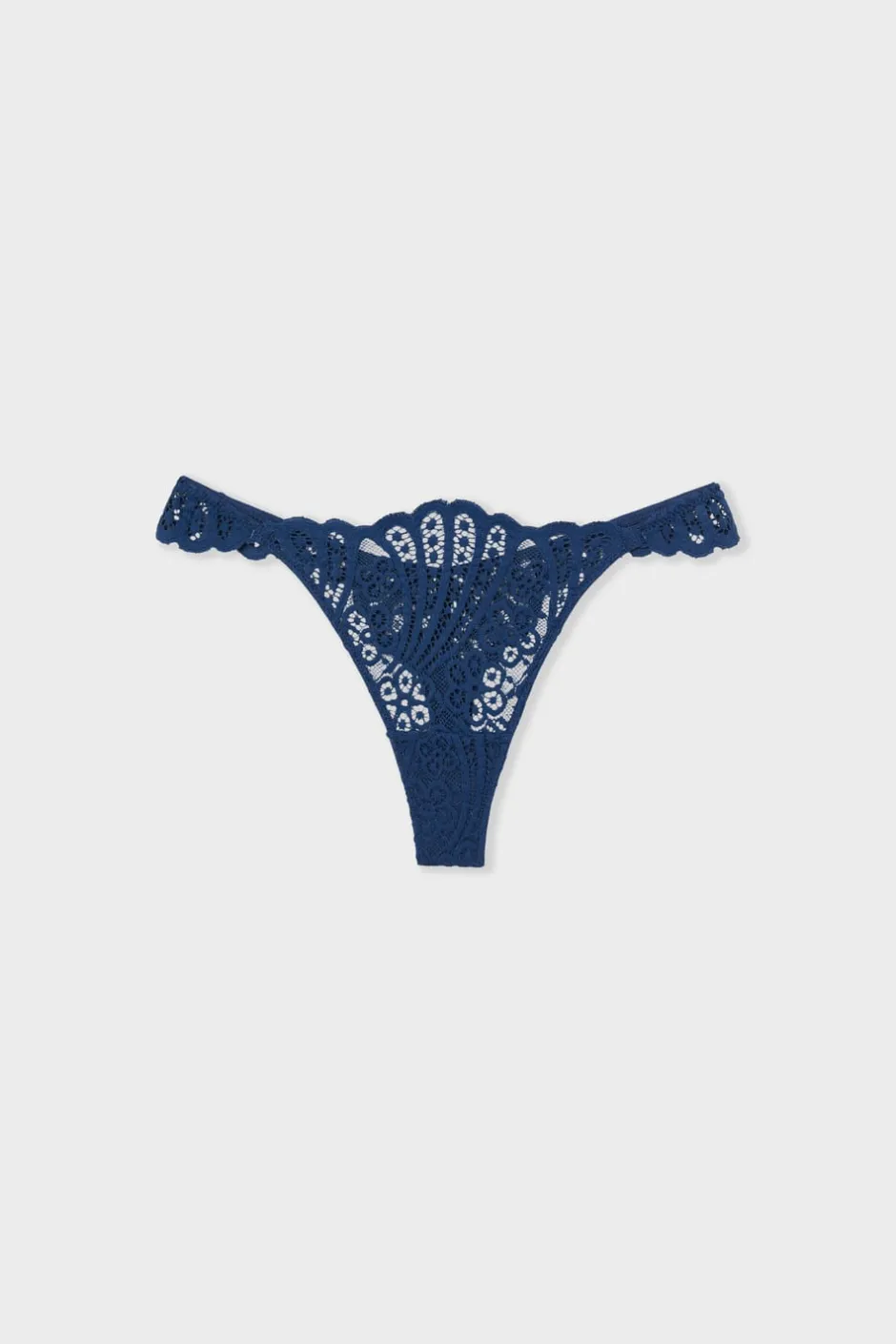 ETAM Braguitas Encaje|Tanga|Tanga de encaje marino