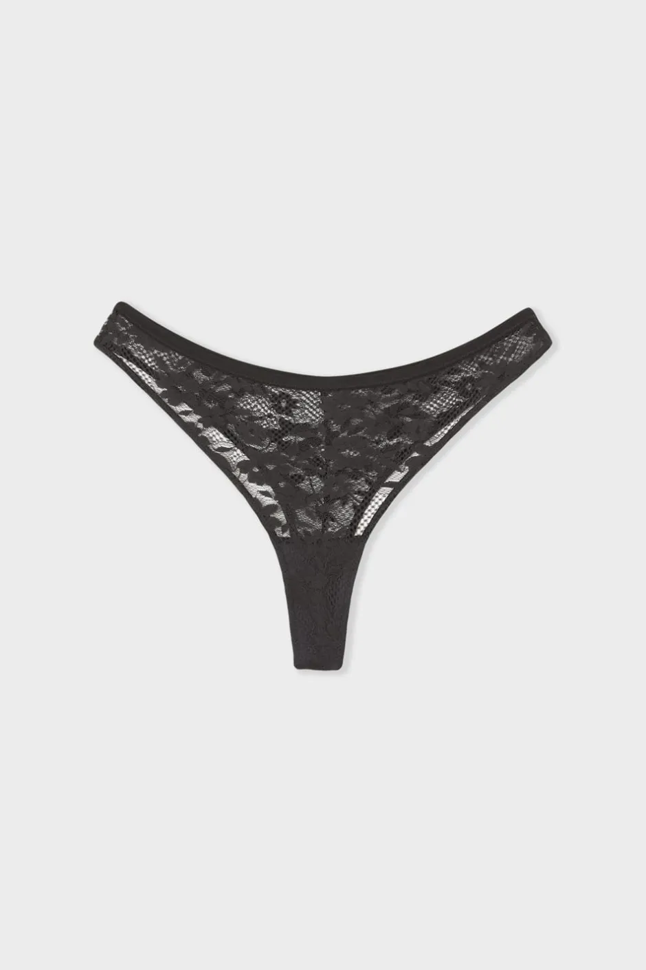 ETAM Tanga Brasileño|Braguitas Encaje|Tanga de encaje NEGRO