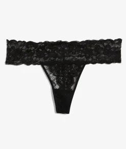 ETAM Braguitas Encaje|Tanga|Tanga de encaje NEGRO