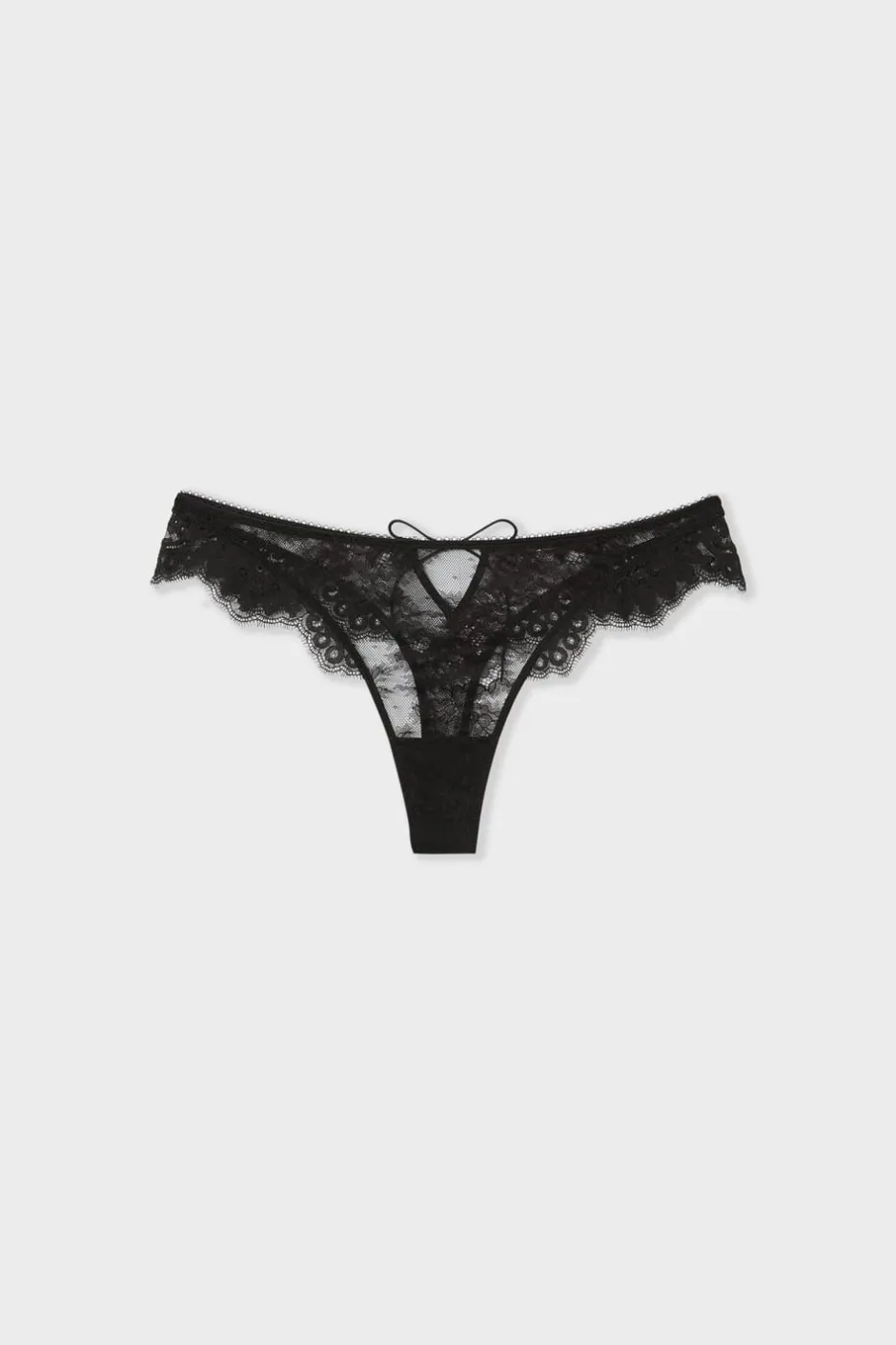 ETAM Braguitas Sexy|Braguitas Encaje|Tanga de encaje NEGRO