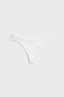 ETAM Braguitas Novias|Tanga|Tanga de encaje BLANCO