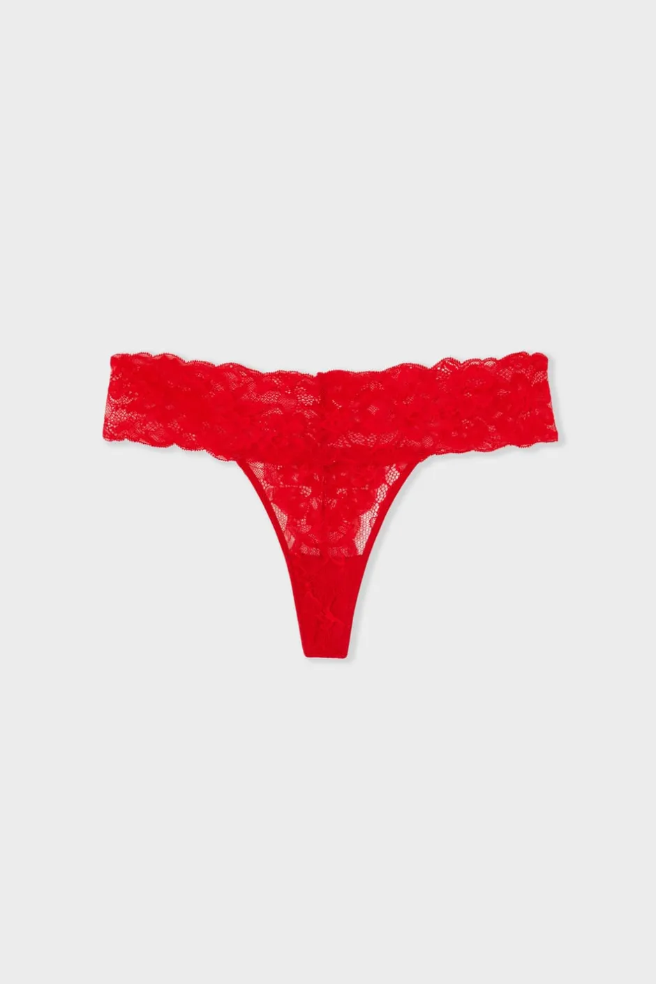 ETAM Braguitas Encaje|Tanga|Tanga de encaje ROJO