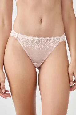 ETAM Tanga Brasileño|Novedades Braguitas|Tanga de encaje BLUSH
