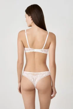 ETAM Tanga Brasileño|Braguitas Encaje|Tanga de encaje ROSA EMPOLVADO