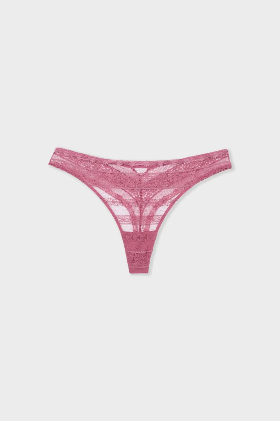ETAM Braguitas Encaje|Tanga Brasileño|Tanga de encaje BLUSH