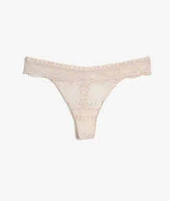 ETAM Tanga|Braguitas Encaje|Tanga de encaje ROSA PÁLIDO