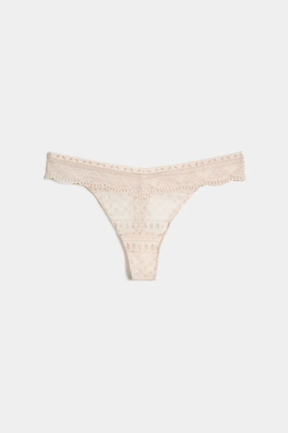 ETAM Tanga|Braguitas Encaje|Tanga de encaje ROSA PÁLIDO