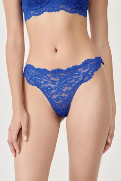 ETAM Braguitas Encaje|Tanga Brasileño|Tanga de encaje &Iacute;NDIGO