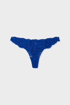 ETAM Braguitas Encaje|Tanga Brasileño|Tanga de encaje &Iacute;NDIGO