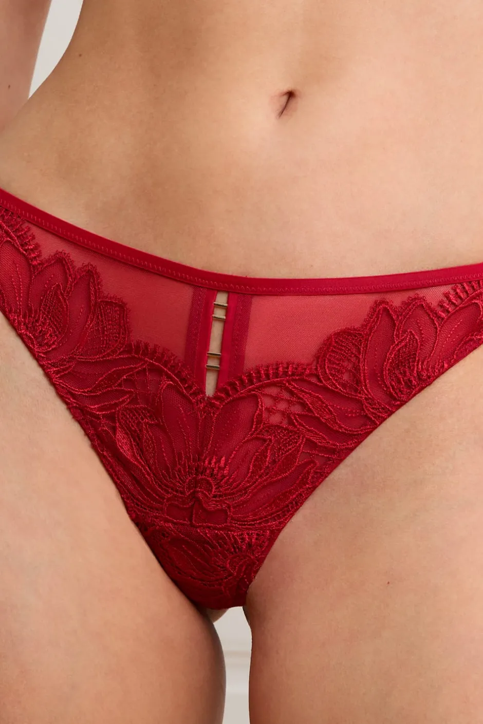 ETAM Braguitas Encaje|Tanga|Tanga de encaje ROJO