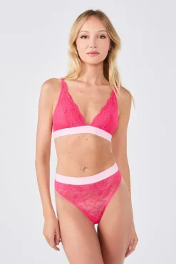 ETAM Braguitas Encaje|Novedades Braguitas|Tanga de encaje x Lemonade Dolls FUSHIA