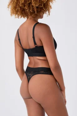 ETAM Braguitas Encaje|Novedades Braguitas|Tanga de encaje x Lemonade Dolls NOIR