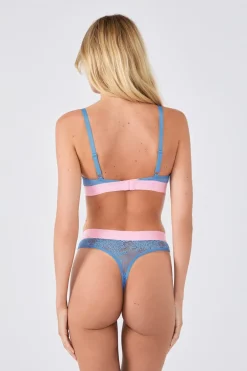 ETAM Braguitas Encaje|Novedades Braguitas|Tanga de encaje x Lemonade Dolls BLEU