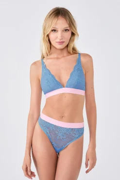 ETAM Braguitas Encaje|Novedades Braguitas|Tanga de encaje x Lemonade Dolls BLEU