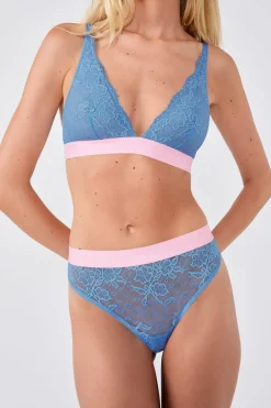 ETAM Braguitas Encaje|Novedades Braguitas|Tanga de encaje x Lemonade Dolls BLEU