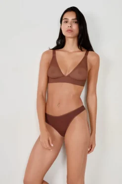 ETAM Braguitas Novias|Braguitas Invisibles|Tanga de malla MARR&Oacute;N