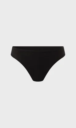 ETAM Braguitas Invisibles|Tanga Brasileño|Tanga de microfibra NEGRO