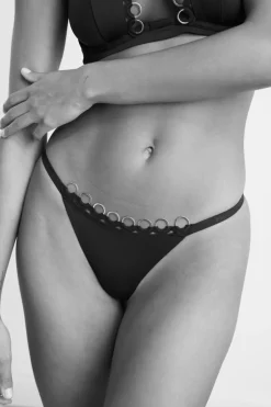 ETAM Tanga|Tanga de microfibra NEGRO