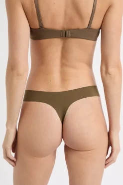 ETAM Braguitas Invisibles|Tanga|Tanga de microfibra VERDE