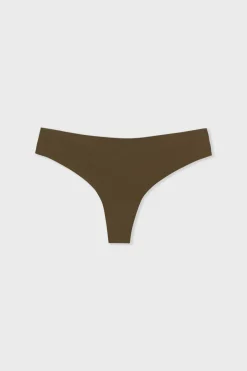 ETAM Braguitas Invisibles|Tanga|Tanga de microfibra VERDE