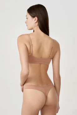 ETAM Braguitas Invisibles|Tanga Brasileño|Tanga de microfibra BLUSH