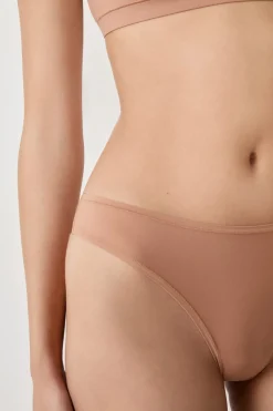 ETAM Braguitas Invisibles|Tanga Brasileño|Tanga de microfibra BLUSH