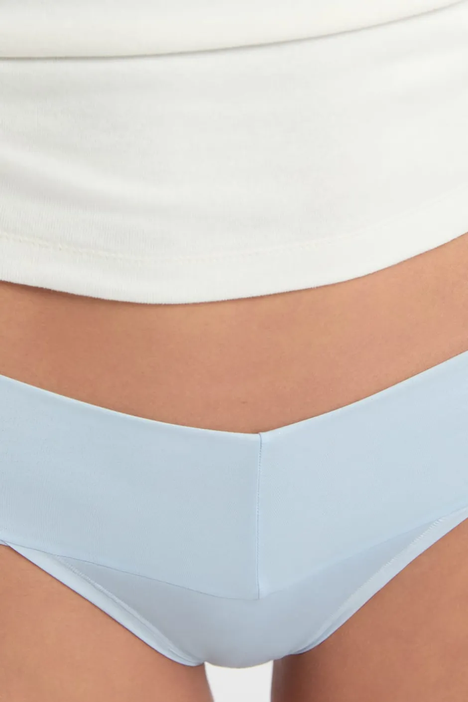 ETAM Tanga Brasileño|Braguitas Party|Tanga de microfibra AZUL CIELO
