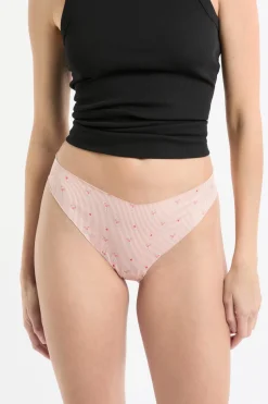 ETAM Tanga Brasileño|Braguitas Party|Tanga de microfibra sin costuras con motivos BLUSH