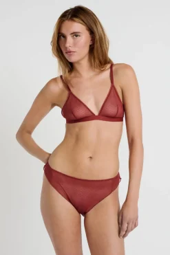 ETAM Tanga Brasileño|Tanga de tul TERRACOTTA