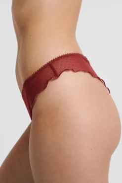 ETAM Tanga Brasileño|Tanga de tul TERRACOTTA
