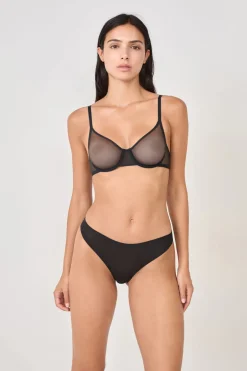 ETAM Braguitas Invisibles|Tanga|Tanga de tul NEGRO