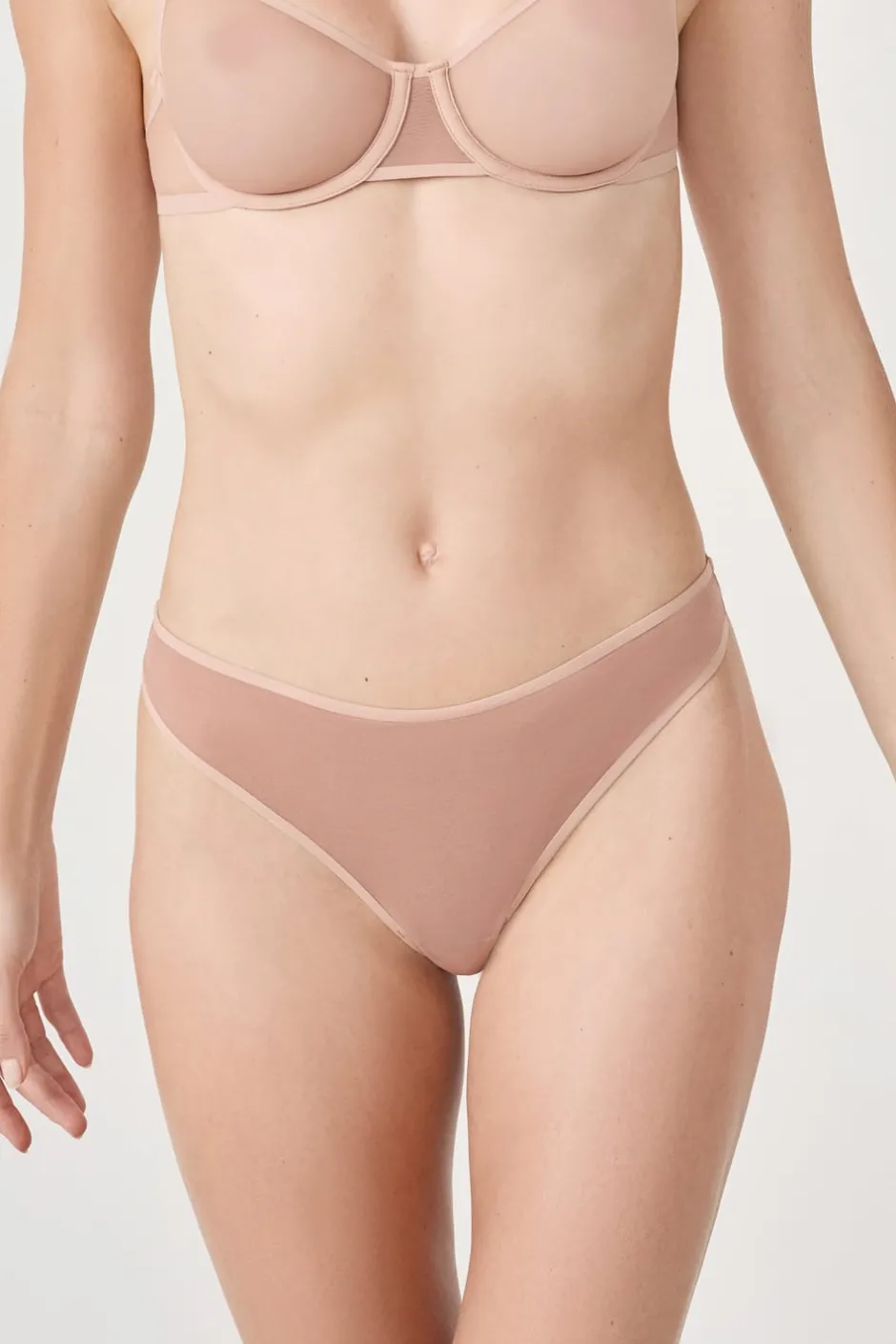 ETAM Braguitas Invisibles|Tanga|Tanga de tul BLUSH