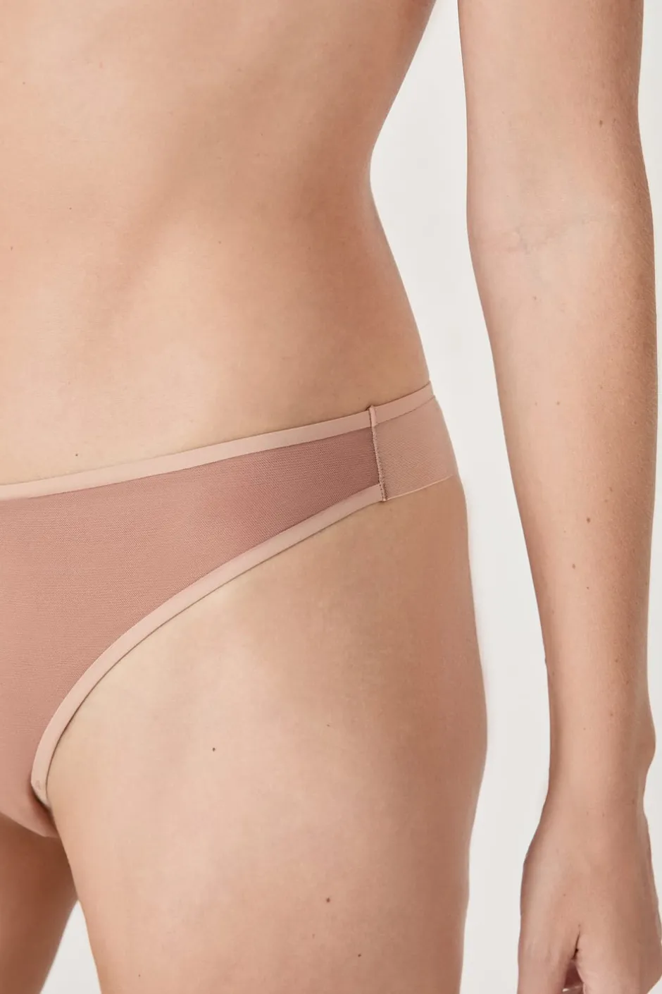 ETAM Braguitas Invisibles|Tanga|Tanga de tul BLUSH