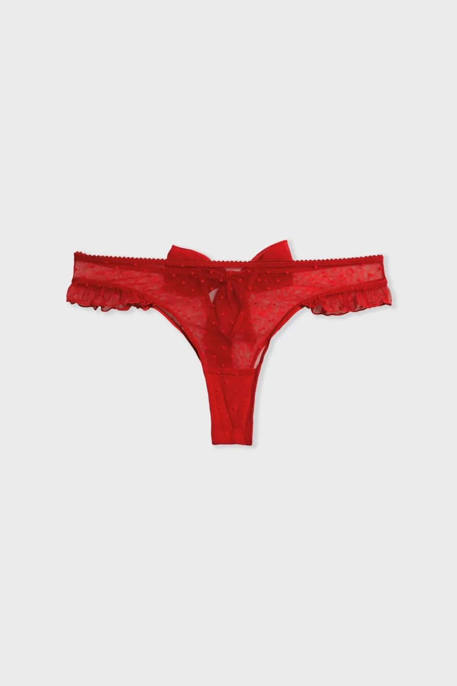 ETAM Braguitas Sexy|Tanga Brasileño|Tanga de tul CARDINAL
