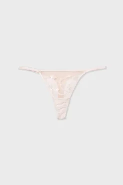 ETAM Tanga|Tanga de tul bordado PERLA