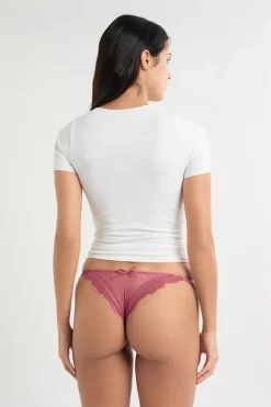 ETAM Braguitas Sexy|Tanga Brasileño|Tanga de tul y encaje GRENADINE