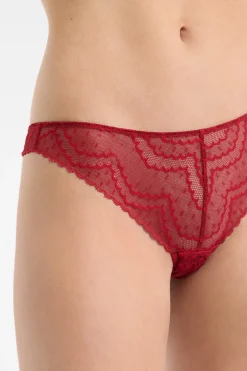 ETAM Braguitas Encaje|Tanga Brasileño|Tanga en dentelle ROUGE