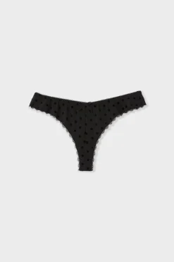 ETAM Tanga Brasileño|Braguitas Party|Tanga liso NEGRO