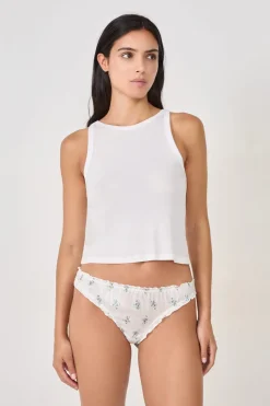 ETAM Tanga Brasileño|Tanga satinado estampado ESTAMPADO FONDO BLANCO