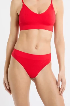 ETAM Tanga|Tanga sin costuras ROJO