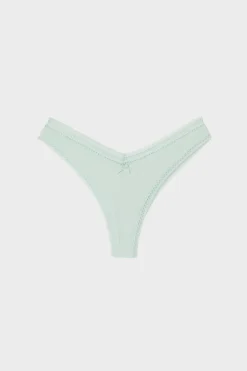 ETAM Tanga Brasileño|Tanga v shape de microfibra ESMERALDA
