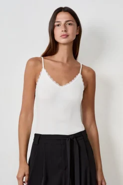 ETAM Cuello En V|Tops Sin Mangas|Top 100% algodón CRUDO
