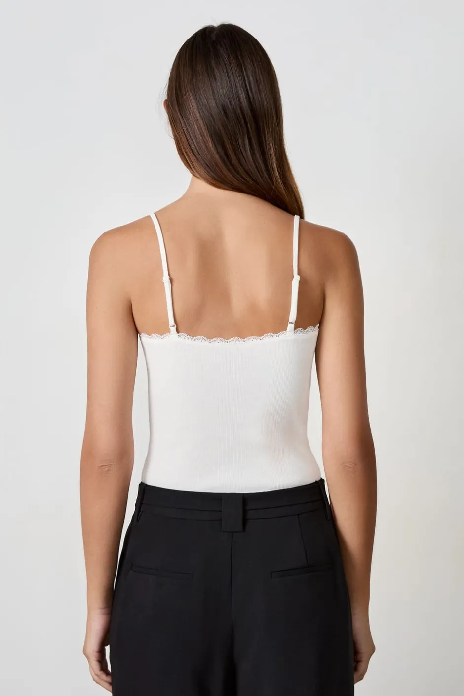 ETAM Cuello En V|Tops Sin Mangas|Top 100% algodón CRUDO