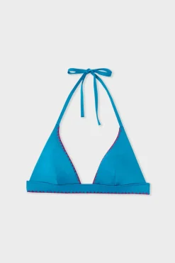 ETAM Triángulos|Top bikini triangular VERDE