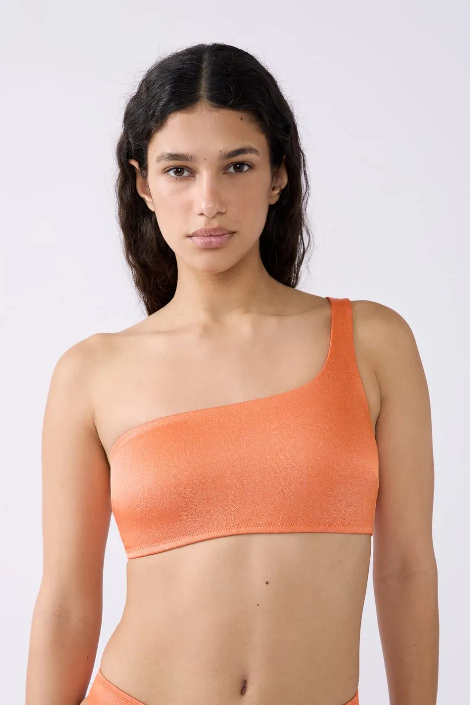 ETAM Tops Brassiere|Top bikini asimétrico NARANJA
