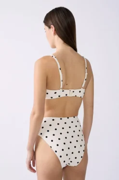 ETAM Con Aro|Top bikini balconet de lunares ESTAMPADO