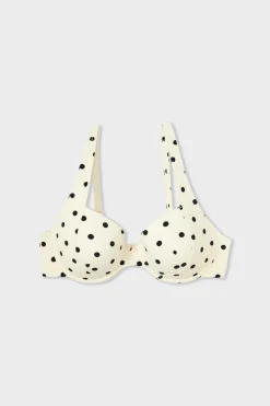 ETAM Con Aro|Top bikini balconet de lunares ESTAMPADO