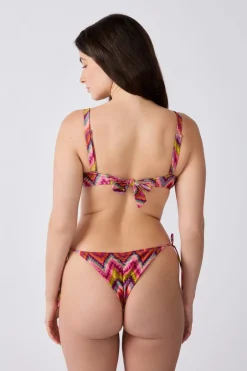 ETAM Con Aro|Top bikini bandeau estampado ROSA