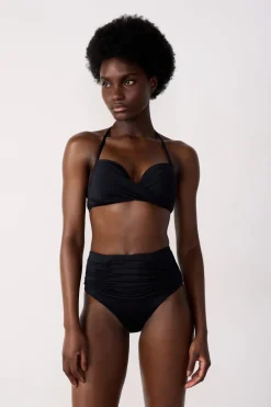 ETAM Push Up|Top bikini push-up con aros NEGRO