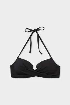 ETAM Push Up|Top bikini push-up con aros NEGRO